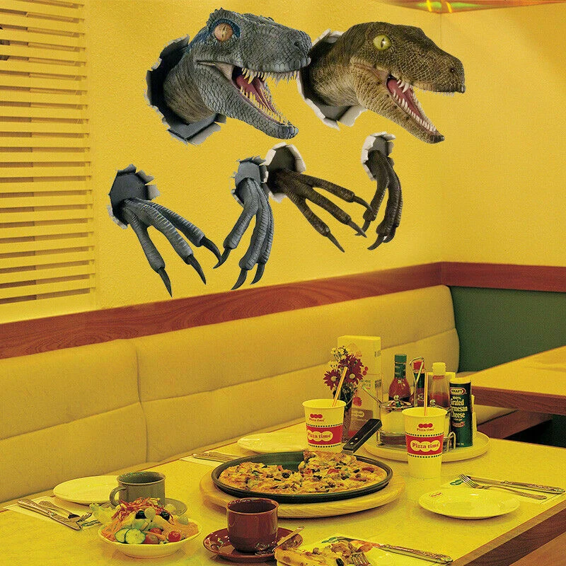 

Wall Mounted Dinosaur Sculpture Wall Art Bursting Dinosaur Bust Decoration Gifts New Dinosaur Decorations Broken Dinosaur