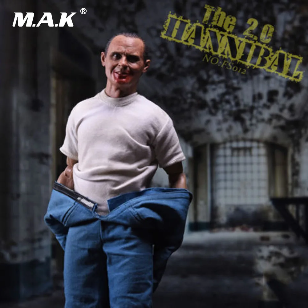 1/6 Масштаб FS012 тишина ягнят Ганнибал Lecter 2 0 кукла игрушка с шт. голова Лепка полный