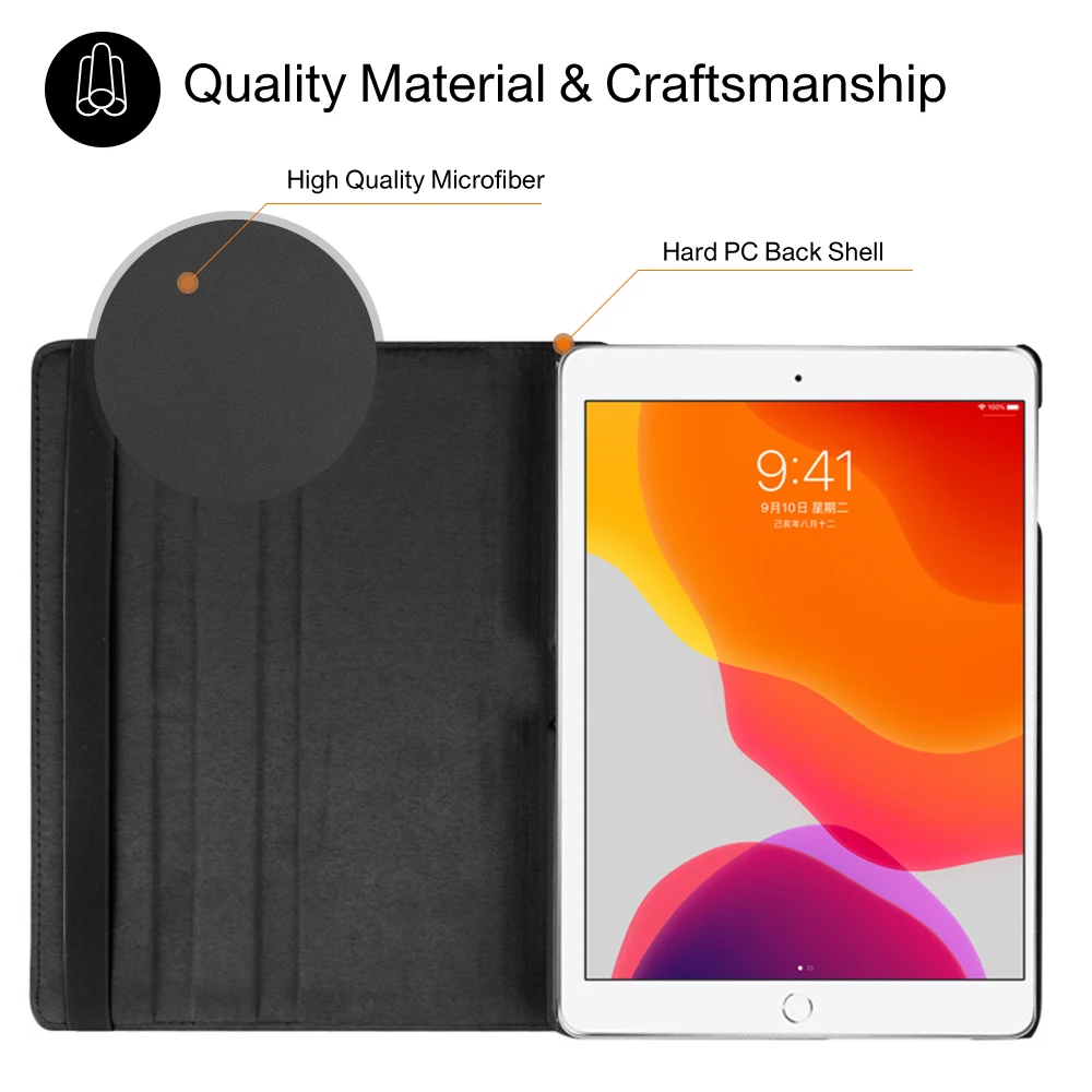 Модный вращающийся на 360 градусов умный кожаный чехол с магнитной откидной