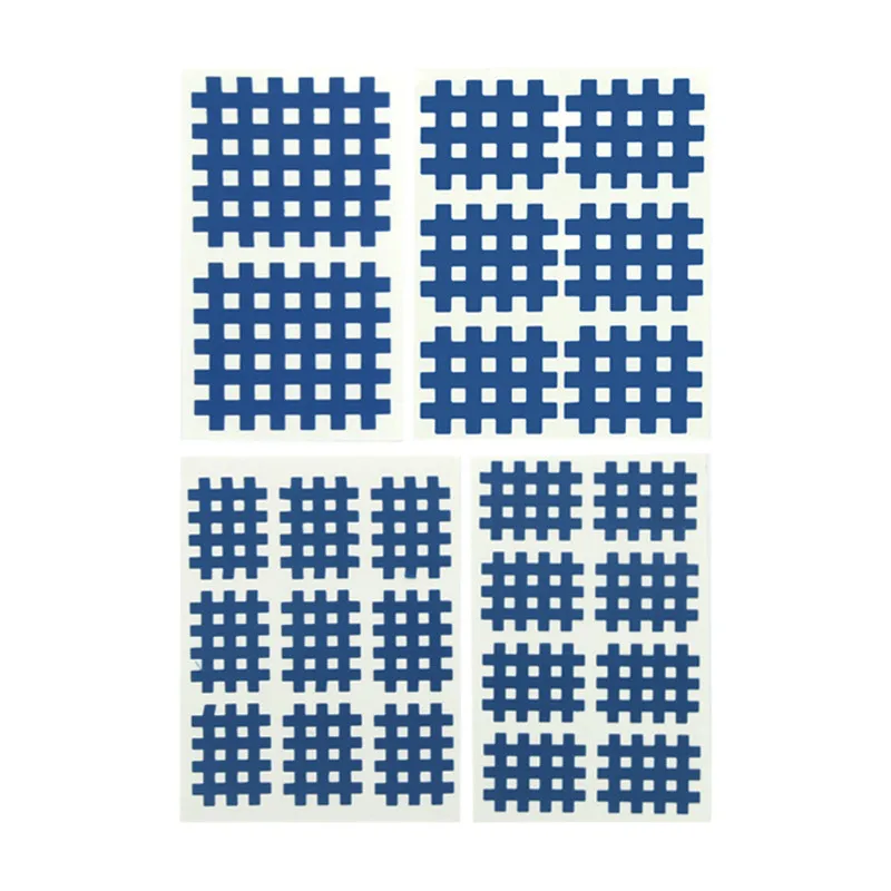 Navy blue 2 stickers 6 цветов дышащая спортивная лента крест физиотерапия мышцы патч суставы защита связок - Цвет: Navy blue 2 stickers