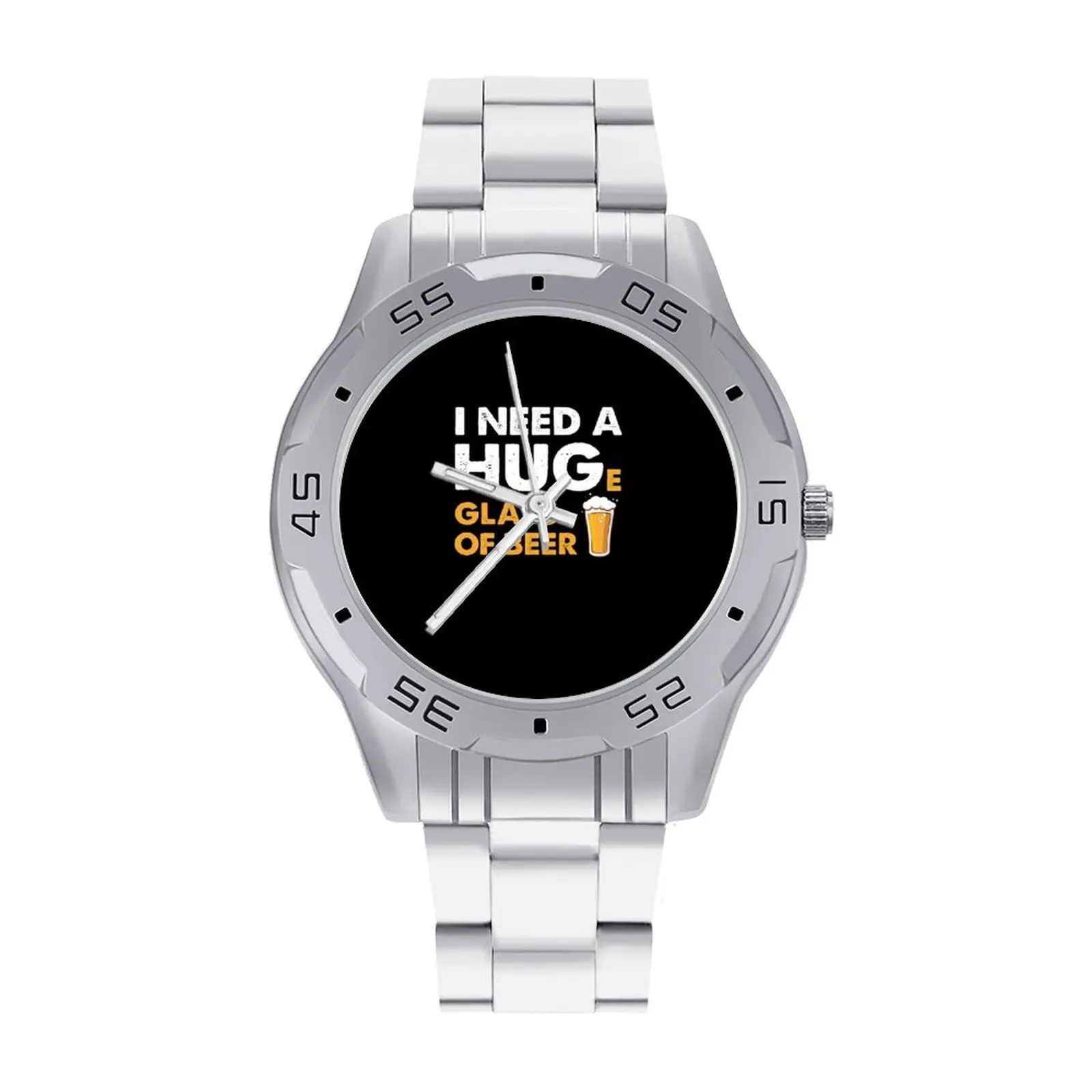 

Craft Beer Quartz Watch Photo Original Wrist Watch Steel High Quality Fishing Girl Wristwatch