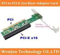 free shipping pci to pci e x16 riser adapter card pci e to pci extender convert pex8111