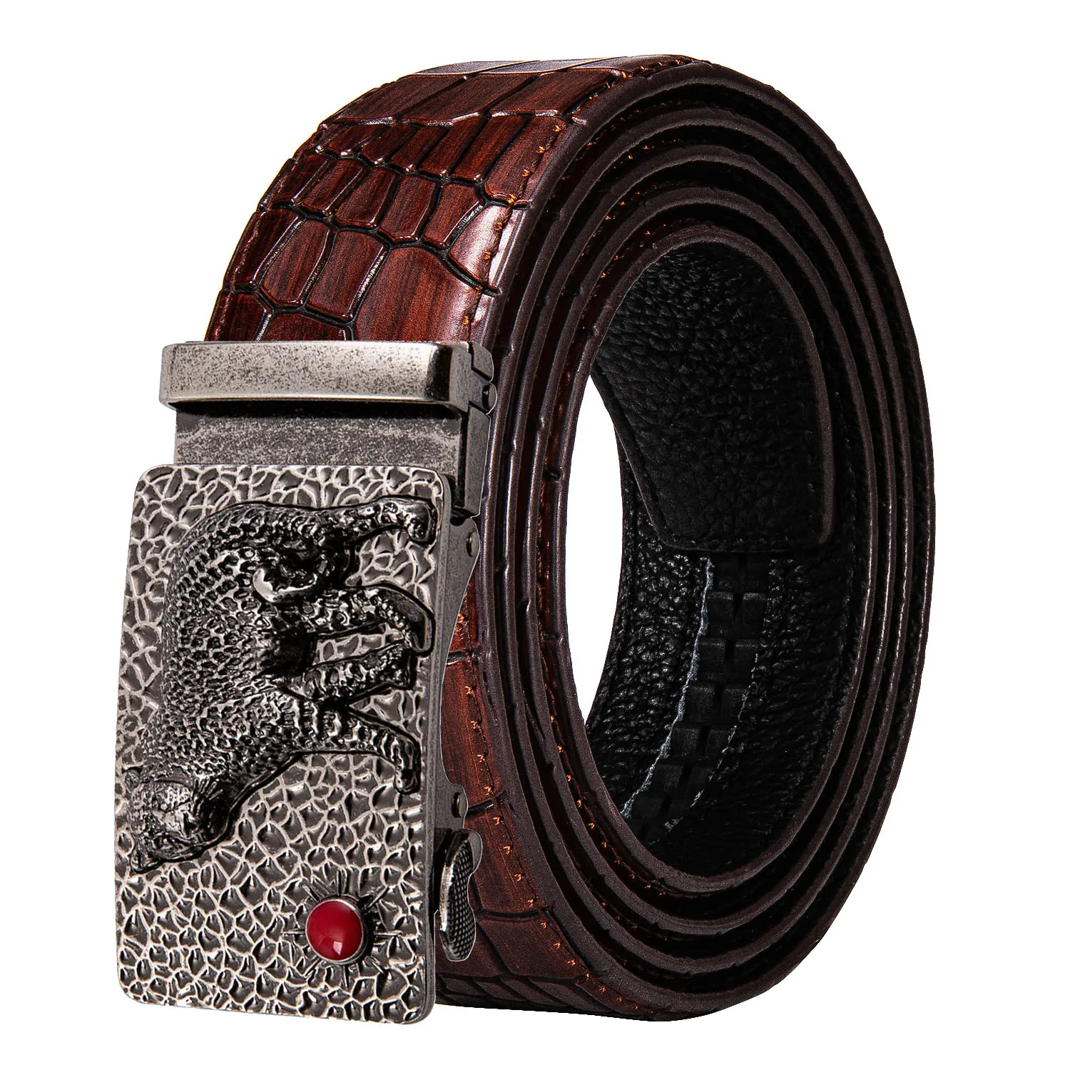 Ремни из натуральной кожи для мужчин автоматические мужские ремни сплава черные