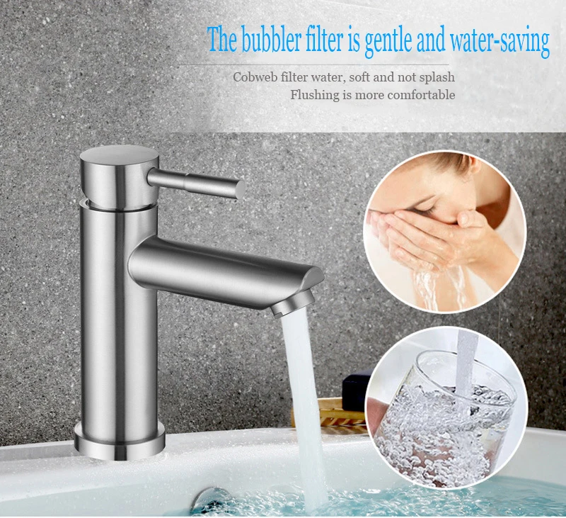 Кран для ванной комнаты кран холодной и горячей воды раковины с одной ручкой на