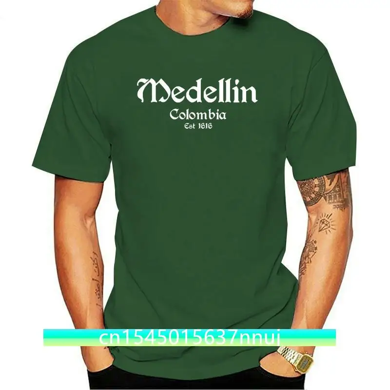 

New Medellin Colombia T-Shirt - Pablo Escobar Cartel Men Brand Famous Clothing Cotton Plus Size Make Your Own Shirt