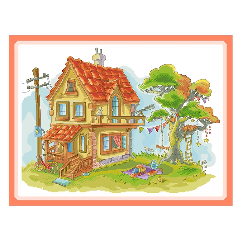 Набор для вышивки крестиком Дом мечты вышивка на холсте наборы рукоделия 11CT 14CT