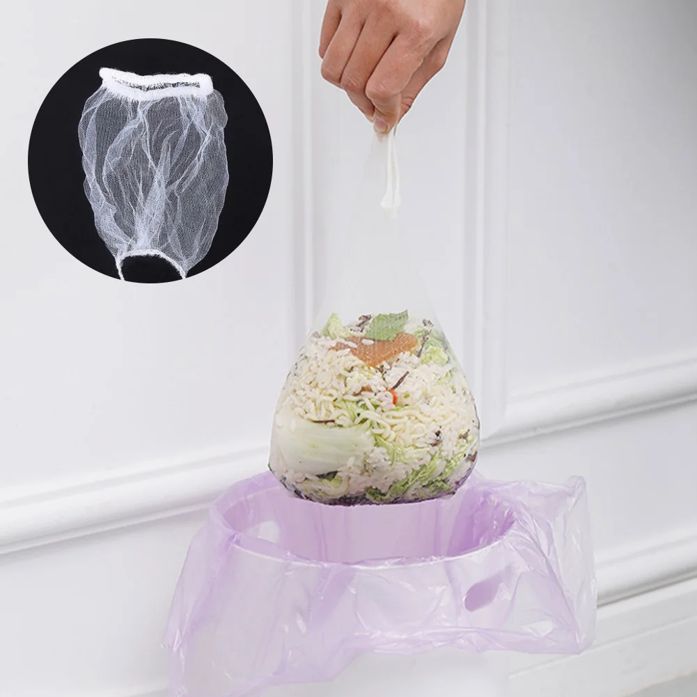 

50Pcs Triangle Drainage Rack Kitchen Sink Corner Filter Net Hanging Net Special Leftovers Filter With 50 Storage Bags