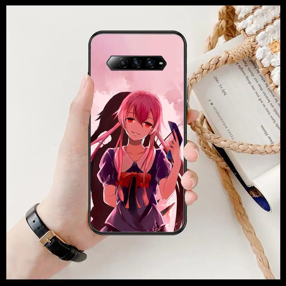 

anime mirai nikki Anime Phone Case For xiaomi Black Shark 2 3 3s 4 Pro Helo Black Cover Silicone Back Prett