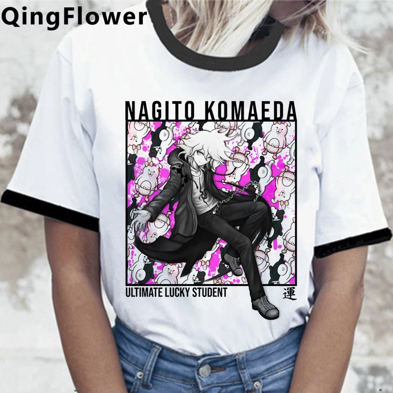 Топ Ouma Kokichi Danganronpa Mikan Tsumiki мужские футболки в японском стиле 2021 ulzzang одежда для пар