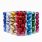 Украшения, Рождественский шар, 6 см, красные, золотые, серебряные, розовые, синие подвесные украшения для вечерние, 24 шт., рождественские шары, украшение, шар для рождественской елки