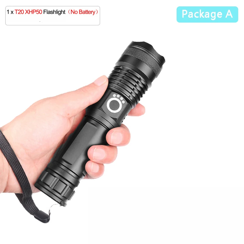 Package A 160000 люмен XLamp xhp70.2 самый мощный фонарик usb Zoom СВЕТОДИОДНЫЙ Фонарь xhp70 xhp50 18650 26650 батарея Лучший Отдых на природе 90 - Испускаемый цвет: Package A