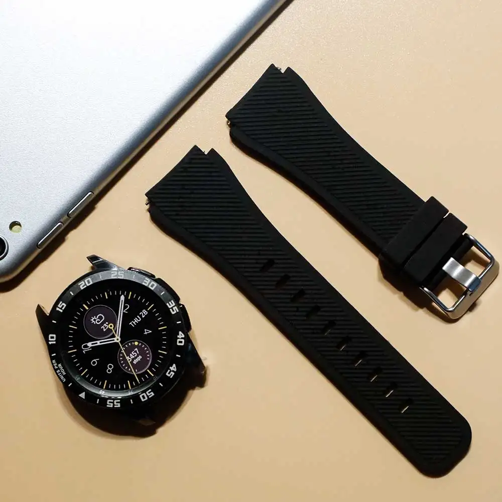 Ремешок силиконовый для Samsung Galaxy Watch 4/Classic/3/46 мм/42 мм/active 2 Gear s3 /S2 браслет Huawei GT/2/GT2 Pro