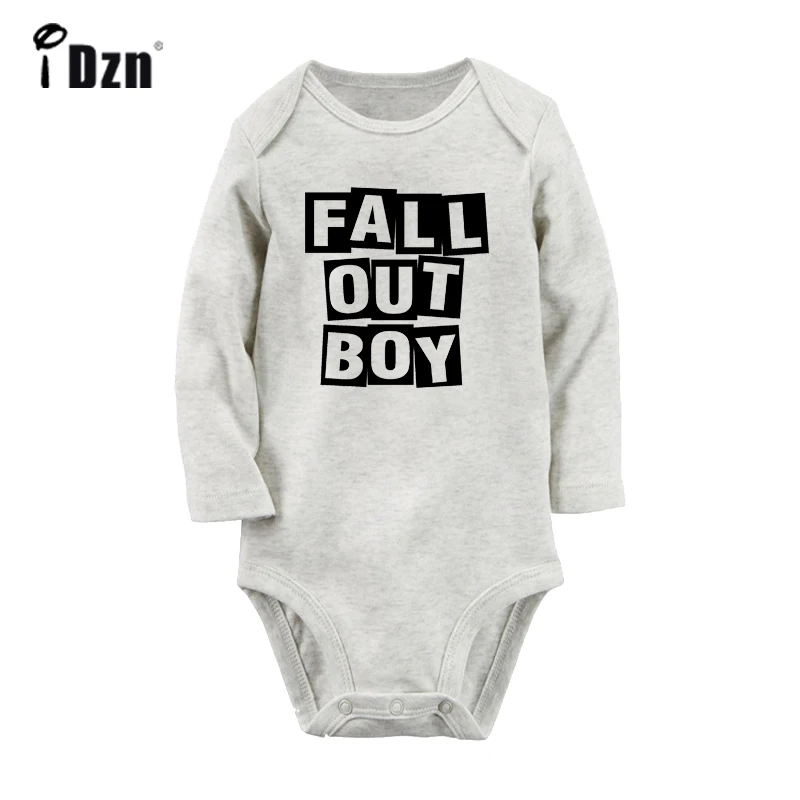 Arctic Monkeys Fashion Of Mice and Men Band Design Newborn Baby Bodysuit Toddler Onesies Long Sleeve Jumpsuit Cotton Clothes |