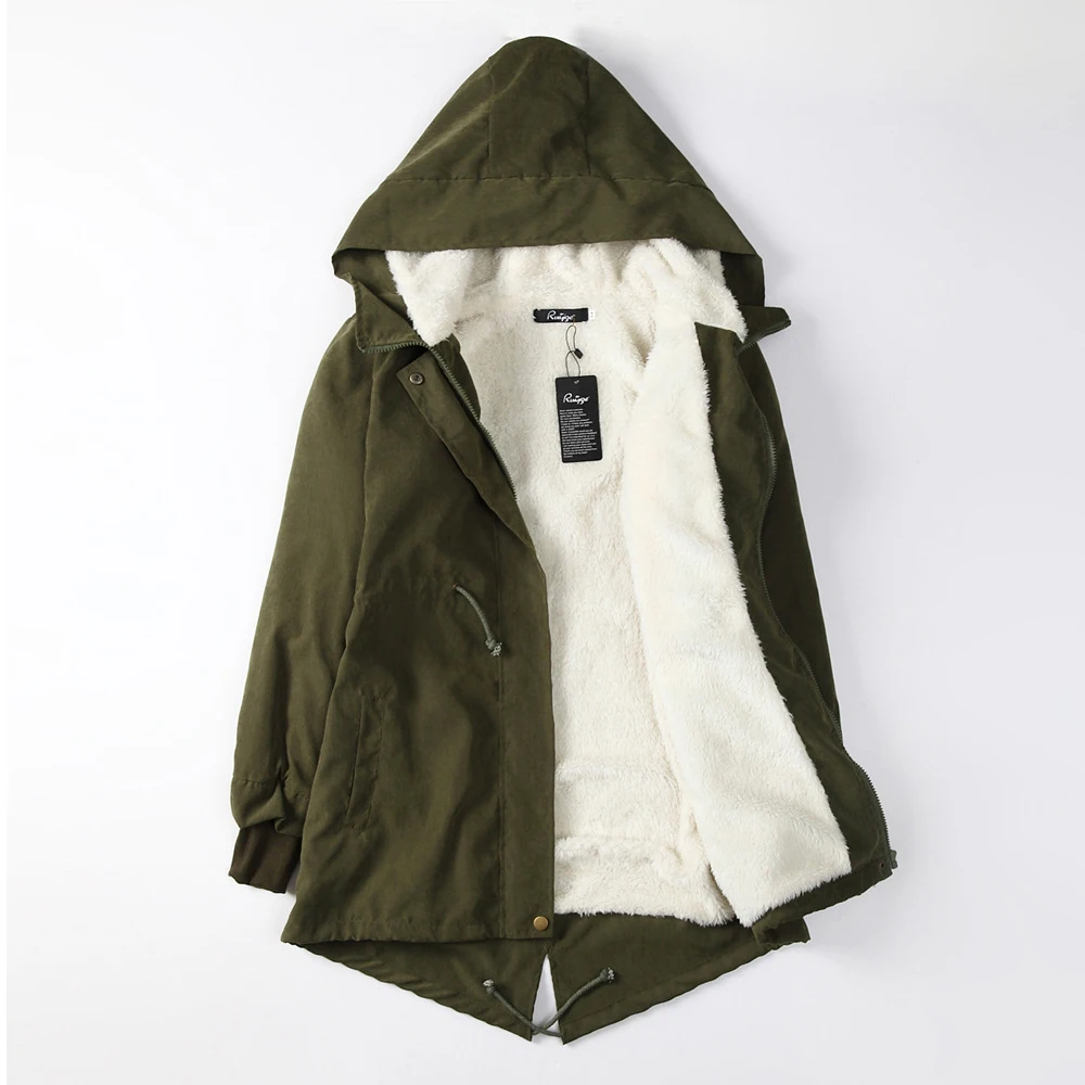 Женские парки зимние модные средней длины Стеганое пальто женские теплые