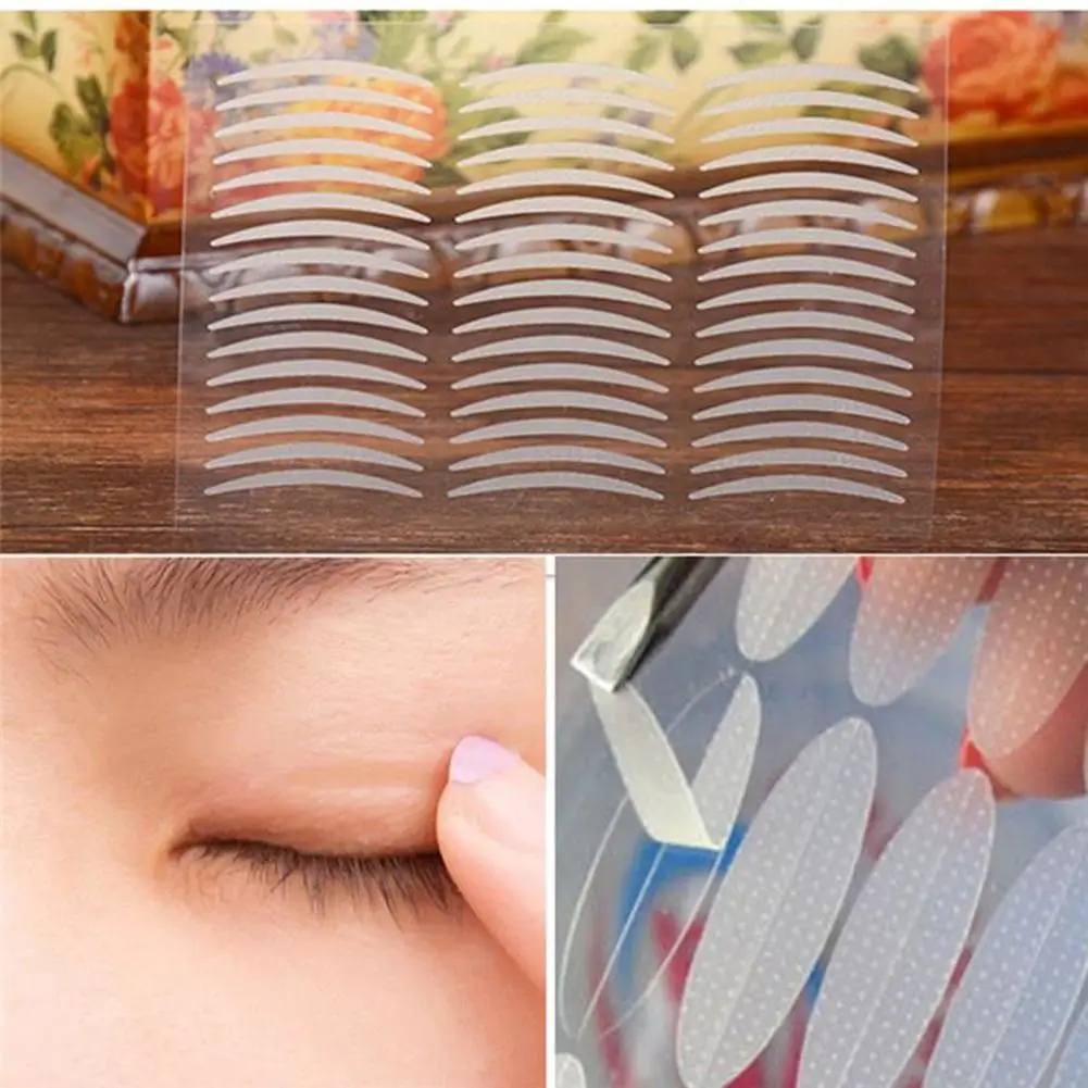 10 листов супер-липкая невидимая широкая узкая наклейка для двойного века макияж