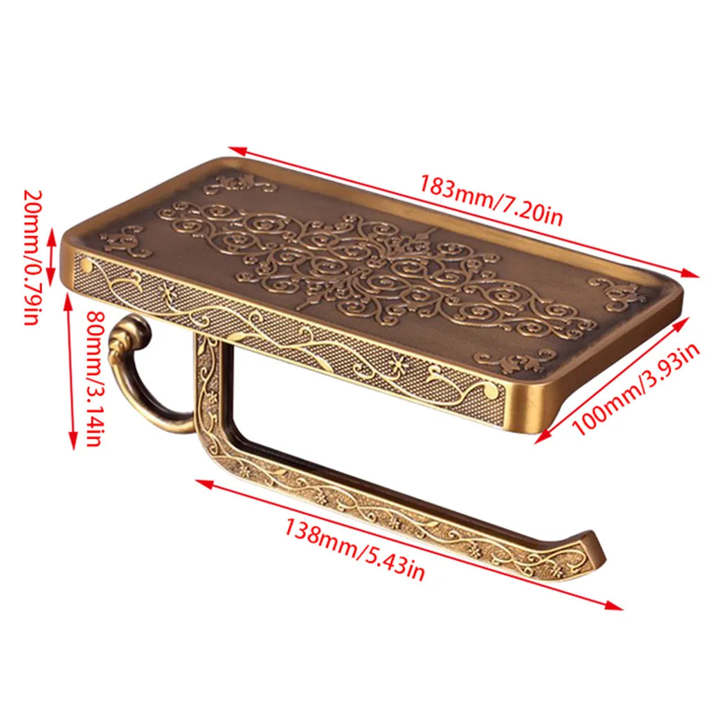 Винтажный держатель для туалетной бумаги настенный Tssue полка хранения в ванной