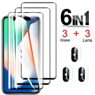 Закаленное стекло для IPhone X, 12, 7, 8, 6 Plus, защитный чехол для экрана IPhone X, XS, XR, 11, 12 Pro Max, 12 Mini, защитное стекло