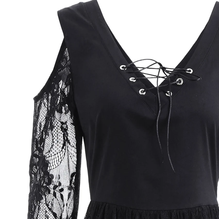 Платье для косплея на Хэллоуин в стиле ретро кружевное платье ведьмы