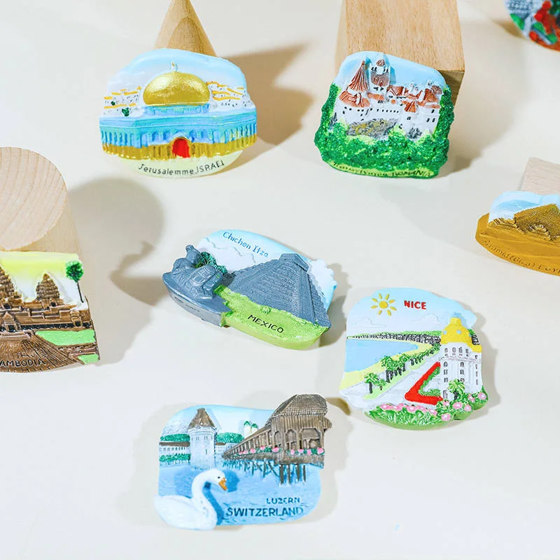 Креативные наклейки на холодильник магнит Франция Дубай Корея Швейцария Венский