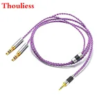 Thouliess 7N обновленные кабели для наушников с серебряным покрытием для Sundara Aventho, фокусная elegia t1 t5p D7200 D600, D7100MDR-Z7 наушники