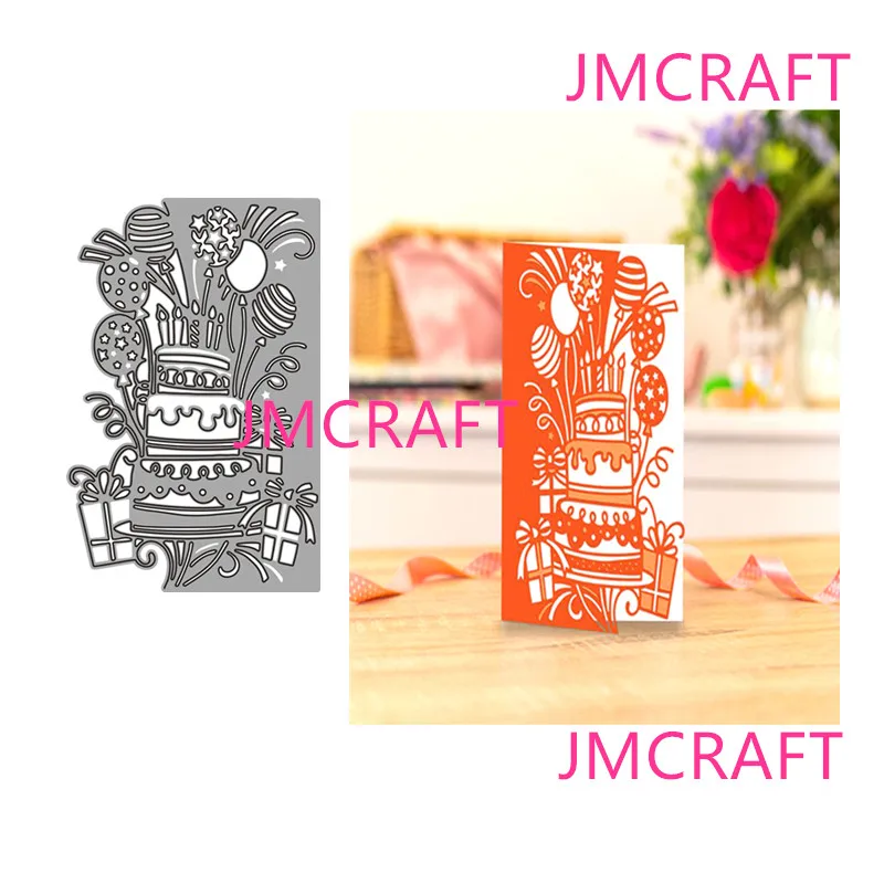 

JMCRAFT New Balloons And Birthday Cake Bord #4 Metal Cutting Die For Scrapbooking Practice Hands-on DIY Album Card Handmade Tool