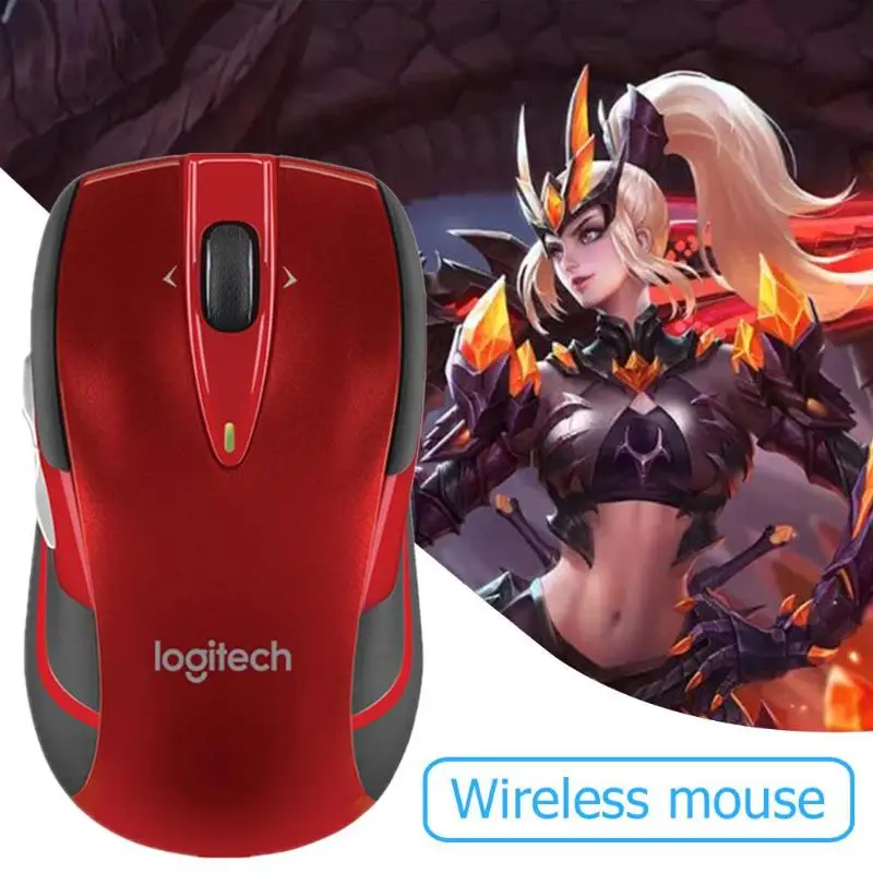 Беспроводная мышь logitech M545/M546 2,4G с двумя дополнительными кнопками для большого пальца эргономичная оптическая игровая мышь 1000 dpi Лазерная игровая мышь