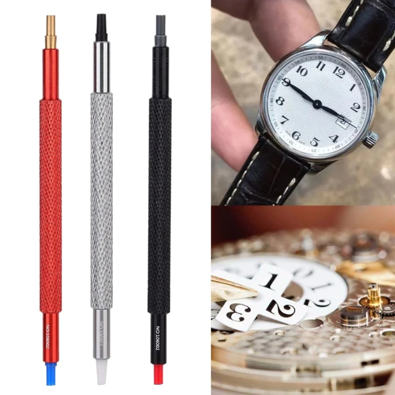 

OOTDTY 3pcs/set 7404 Double Head Watch Hand Setting Fitting Pressers Needle Presser Watch Repairng Tool Watchmakers Tool