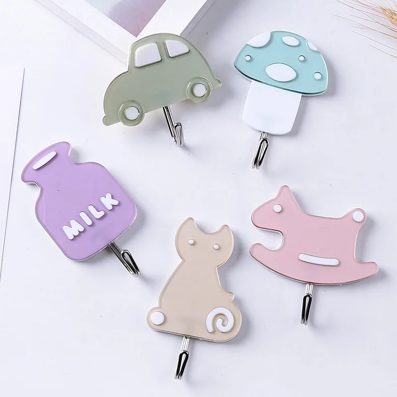 1 шт. настенная Милая вешалка для одежды настенный крючок пальто декоративная