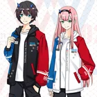 COYOUNG Store Darling in the Franxx Zero Two 02 костюм для костюмированной вечеринки куртка на молнии с длинными рукавами костюм с топом и штанами