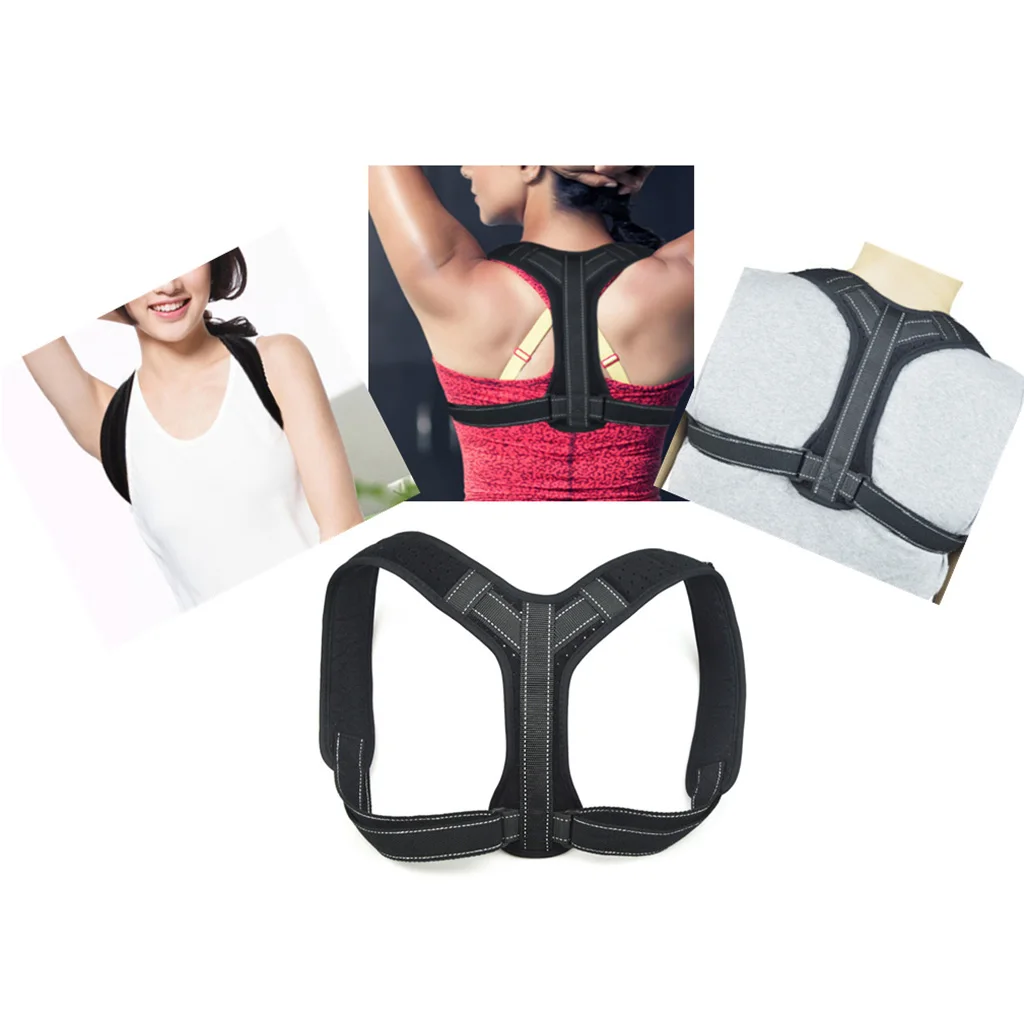 Корректор осанки поддержка ключицы для мужчин и женщин верхняя часть спины |