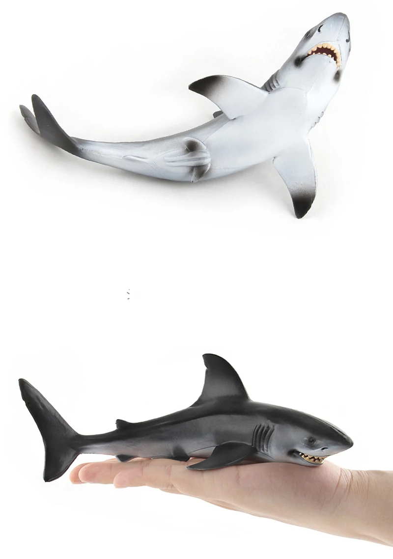 1 шт. фигурки белых акул 19 см | Игрушки и хобби