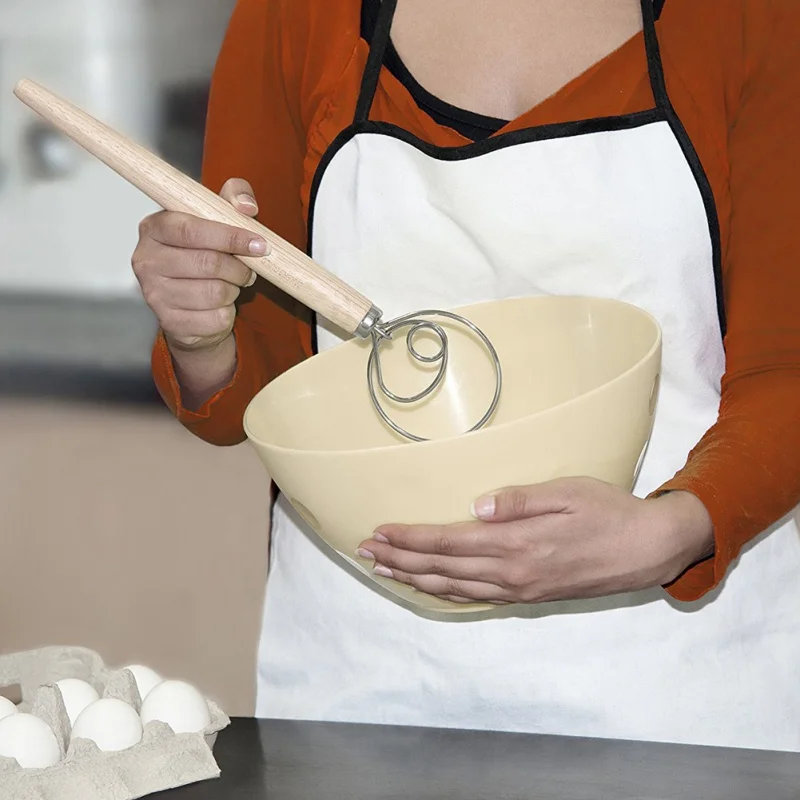 

New13 Inch Handle Egg Beater Cream Flour Cake Whisk Stainless Steel Spring Coil Coffee Milk Whisk Mixer Egg Foamer Kitchen Tools