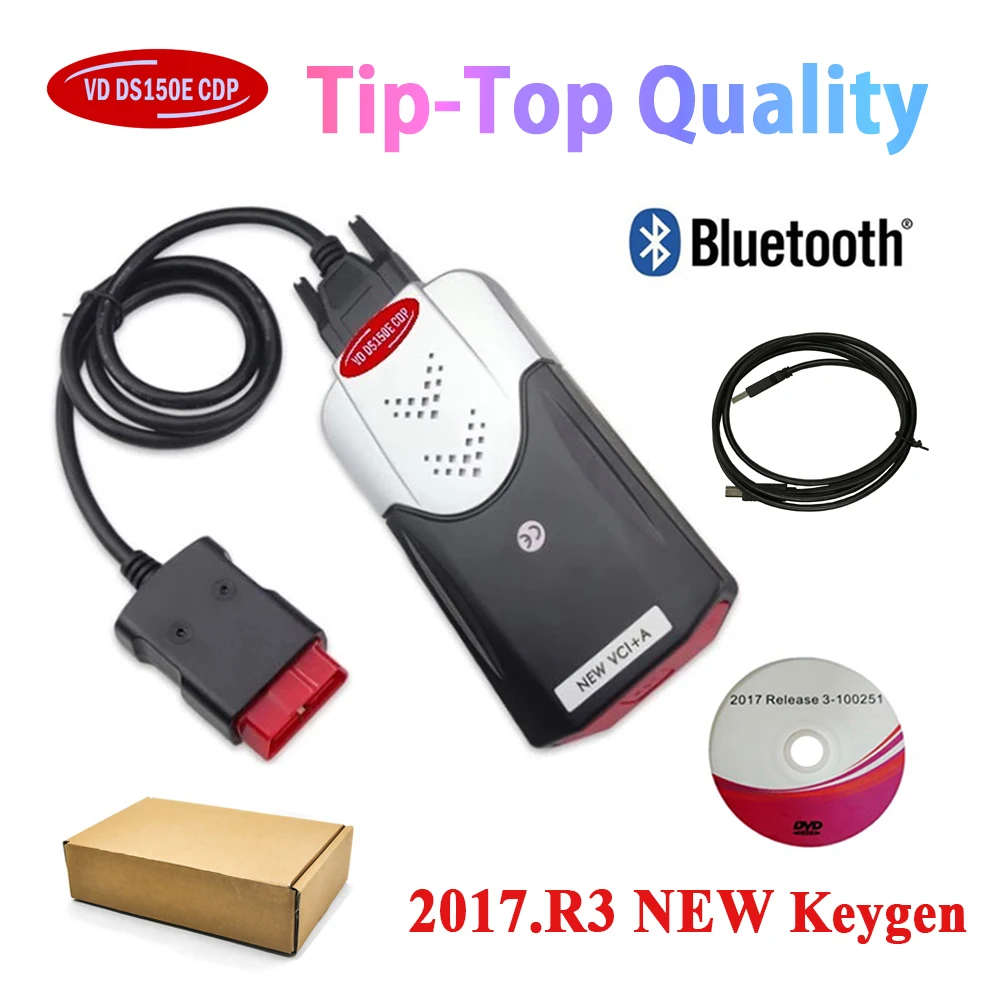 Последние 2017.R3 keygen для delphis vd ds150e cdp pro plus с bluetooth obd2 сканер адаптер автомобиль