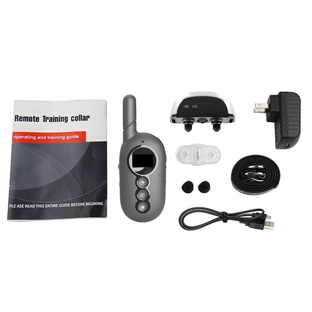

800m Electric Dog Training Collar Remote Control Bark Collar Waterproof Rechargeable Safety Electronic Dog Collar Pet Supplies
