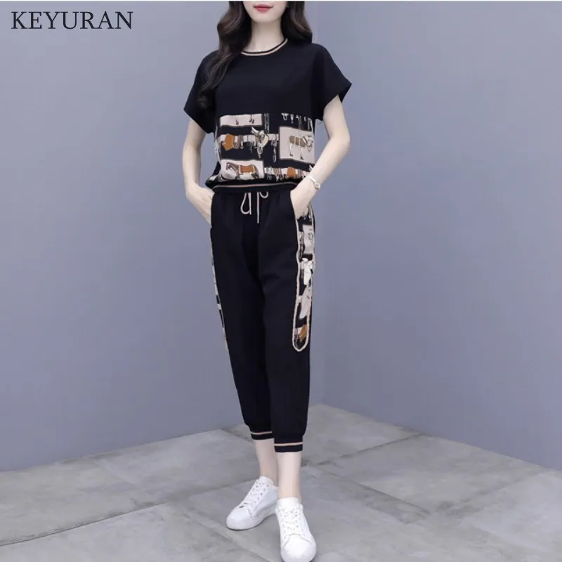 Женский спортивный костюм большого размера повседневная одежда женский