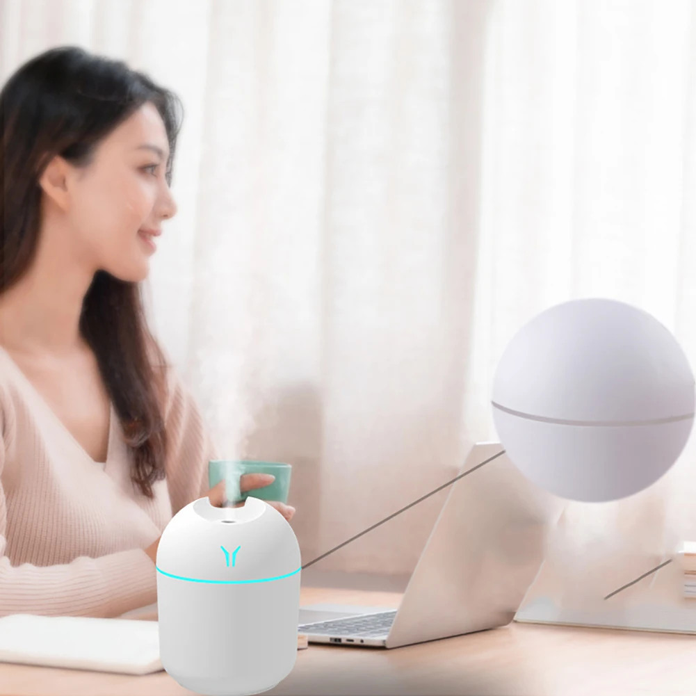 

New 250ML Mini Air Humidifier USB Aroma Essential Oil Diffuser Ultrasonic Mist Maker With LED Night Lamp Diffuser For Home Car