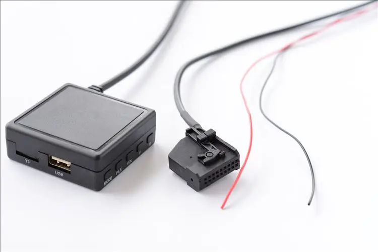 Автомобильный Bluetooth 5,0 беспроводной HIFI Bluetooth Aux микрофон адаптер TF USB флэш-накопитель для VW Seat Skoda MFD2 RNS2 Радио стерео