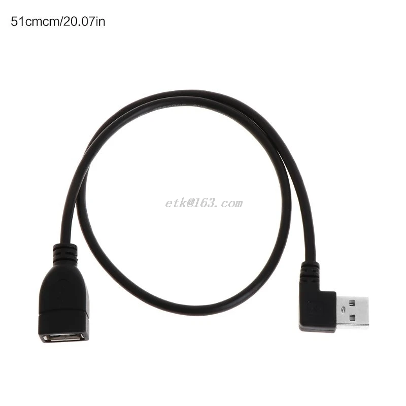 Удлинительные кабели USB 20 см Мама Тип A 2 0 под прямым углом 90 градусов папа