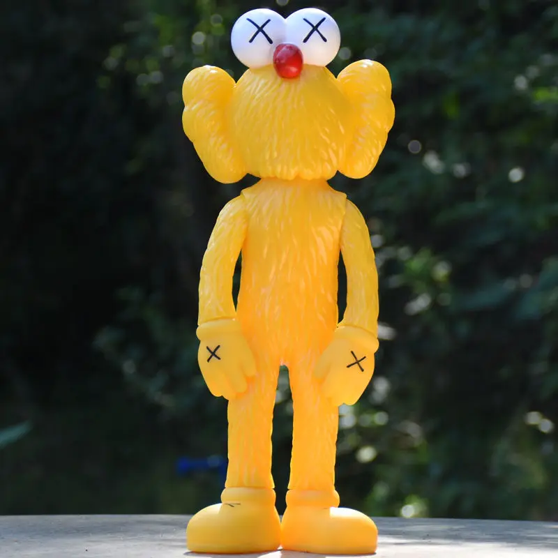 KAWS BBF Trendy Toy 35cm Anime Action Figure Kawaii Room Decoration Sesame Street Classic Characters Doll Model Christmas Gift |