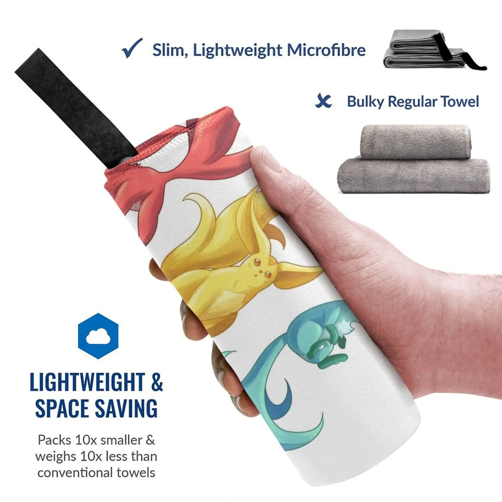 Карби! Быстросохнущее полотенце для спортзала Спортивная банная портативная