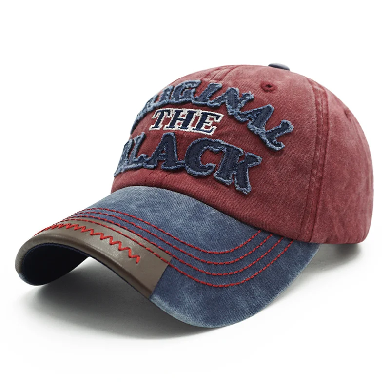 KUNBKANG, винтажная хлопковая бейсболка, мужская, летняя, повседневная, Snapback, шапки для женщин, Gorras, папа, шапка с надписью, черная, Мужская бейсболки из промытого хлопка
