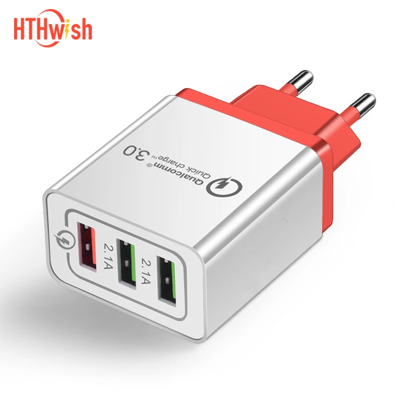 Quick Charge 3.0 USB Charger QC3.0 Wall Mobile Phone for iPhone X Xiaomi Mi 9 Tablet iPad EU QC Fast Charging | Мобильные телефоны