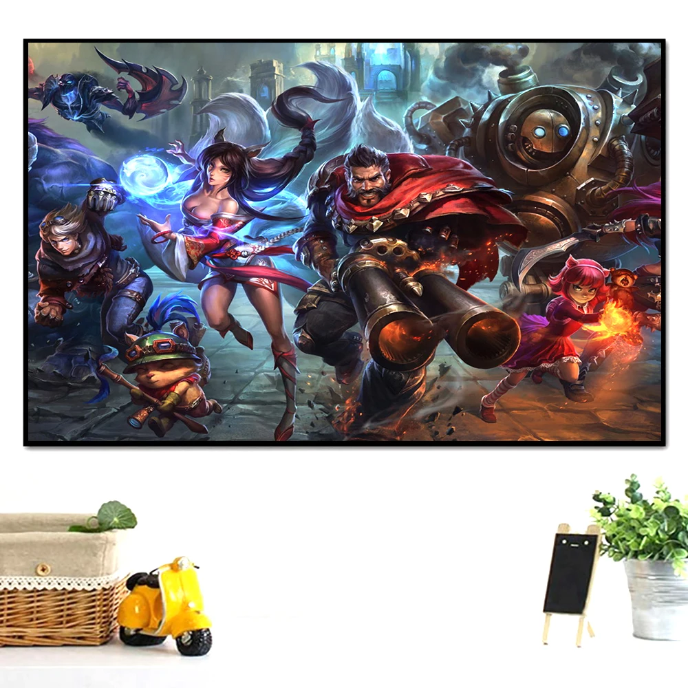 80s Pop игровая Лига искусственных задних предметов картина декоративный постер