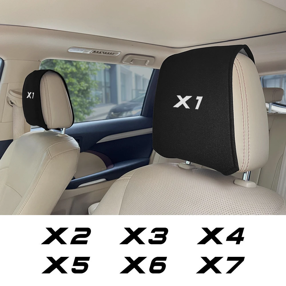 Чехол на подголовник автомобиля для BMW X5 E83 X1 E84 F49 X7 V8 X2 F39 X3 X6 E71 E72 X4 xdrive |