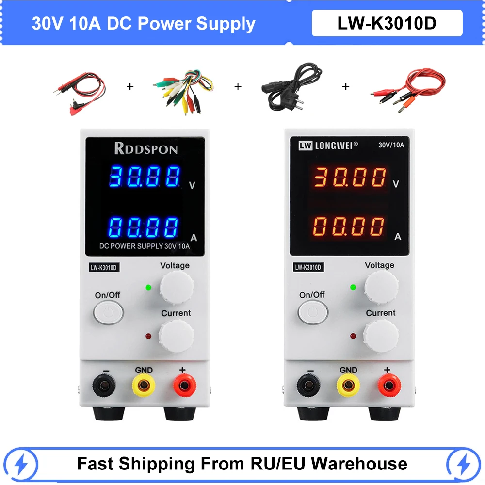 New 30V 10A Regulated DC Lab Power Supply Adjustable 4 Digital Display Switching Voltage Regulators Bench Source | Обустройство дома