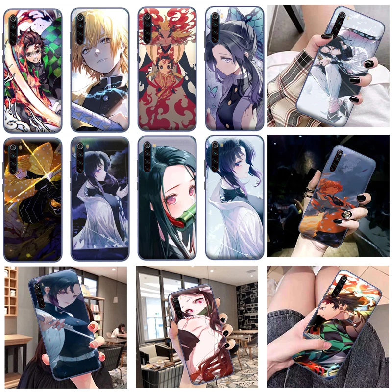 

Demon Slayer Kamado Nezuko Kamado Tanjirou Kimetsu No Yaiba Phone Case For Xiaomi Redmi Note 8 Pro 8T 2021 Coque Carcasa Funda