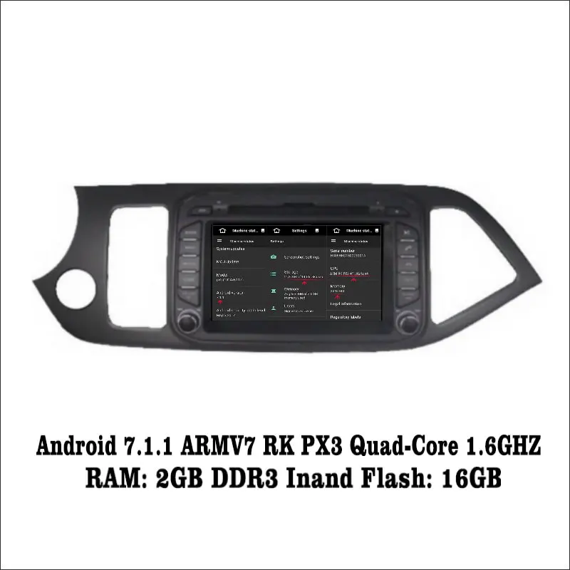Liislee Android 7 1 2G RAM для Kia Picanto Morning Car Radio Аудио Видео Мультимедиа DVD плеер WIFI DVR GPS Navi