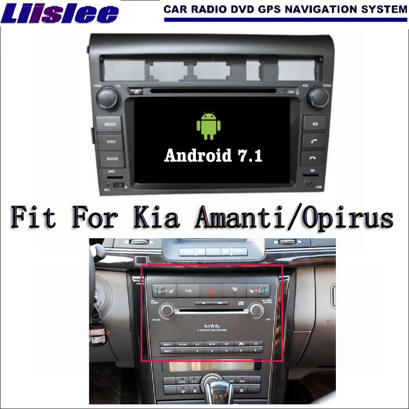 Liislee Android 7 1 2G RAM для Kia Amanti/Opirus автомобильное радио Аудио Видео Мультимедиа DVD плеер