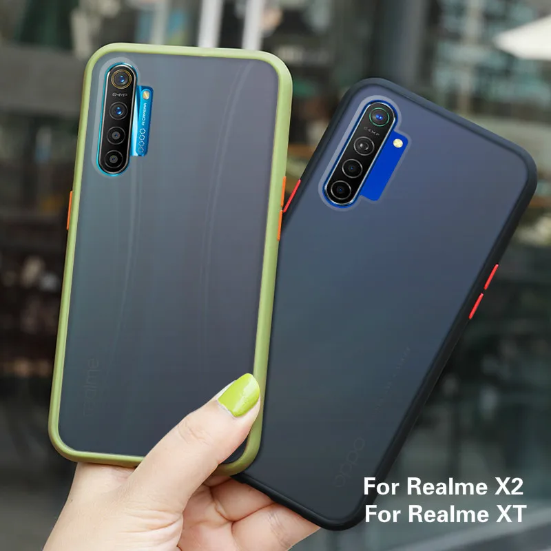 Чехол для OPPO Realme X2 Pro матовый полупрозрачный чехол силиконовые твердые чехлы на