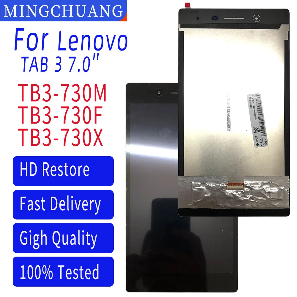

7" For Lenovo Tab 3 TAB3-730 TB3-730F TB3-730M TB3-730X LCD Display Screen Touch Digitizer Panel Assembly Replacement Part